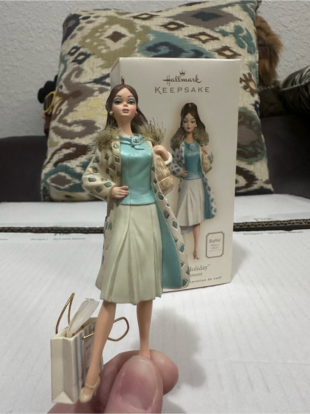 Hallmark Keepsake Ornament Barbie Continental Holiday 2007